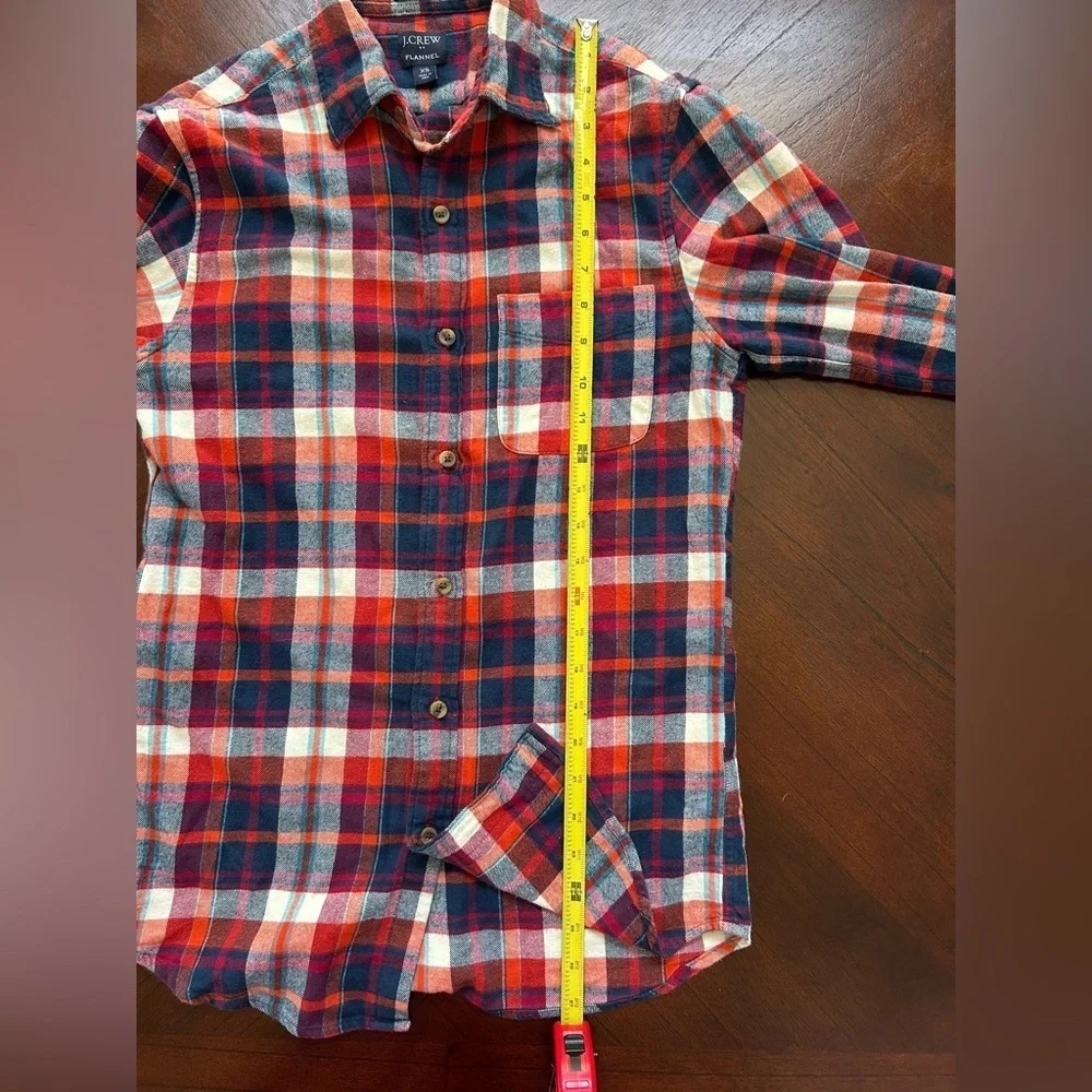 J. CREW Women  Plaid Button-Up Shirt size XS slim